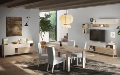 Madia 181x94h cm 2 ante moderna beige rovere chiaro Witty