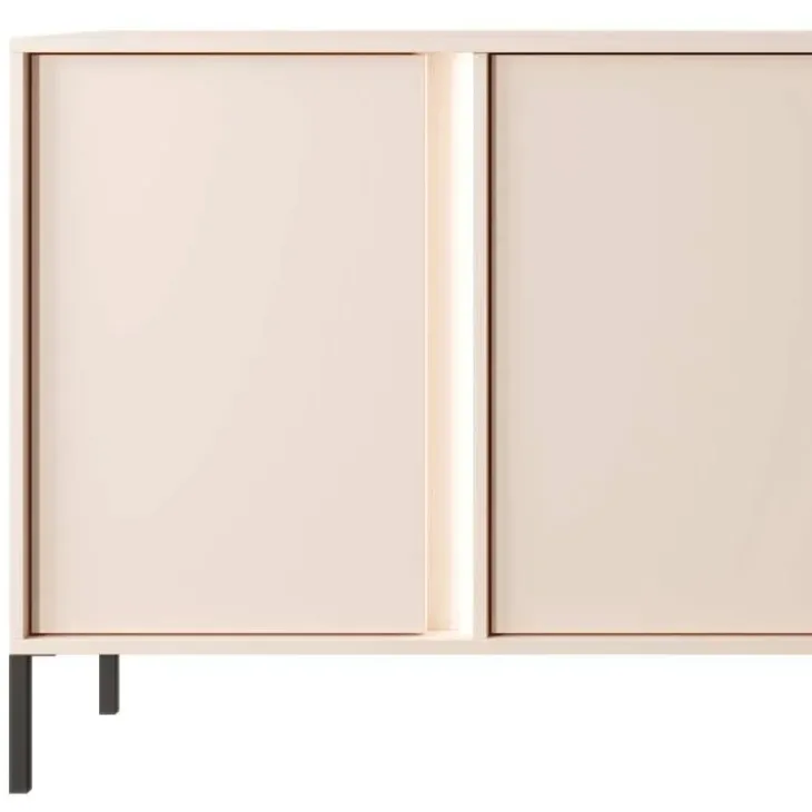 Madia 203x82h cm 4 ante moderna beige Melly
