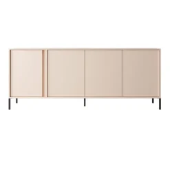 Madia 203x82h cm 4 ante moderna beige Melly