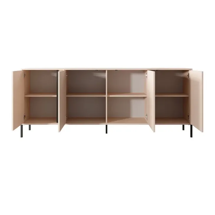 Madia 203x82h cm 4 ante moderna beige Melly