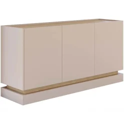 Madia 160x75h cm 3 ante moderna beige rovere Rhea