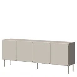 Madia 200x76h cm 4 ante moderna beige cashmere Maya