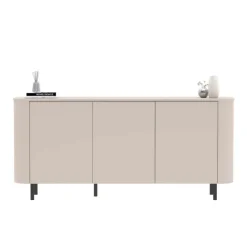 Madia 180x82h cm 3 ante moderna beige cashmere Lucrezia
