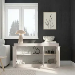 Madia 160x86h cm 3 ante moderna beige cashmere Eternity