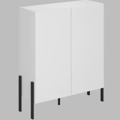 Madia 110x135h cm 2 ante moderna bianco Simple