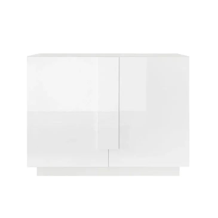 Madia 120x90h cm 2 ante moderna bianco laccato lucido Alvarez