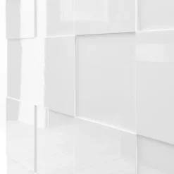 Madia 181x84h cm 3 ante moderna bianco laccato lucido Obsession