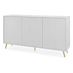 Madia 154x78h cm 3 ante moderna bianco Celestia