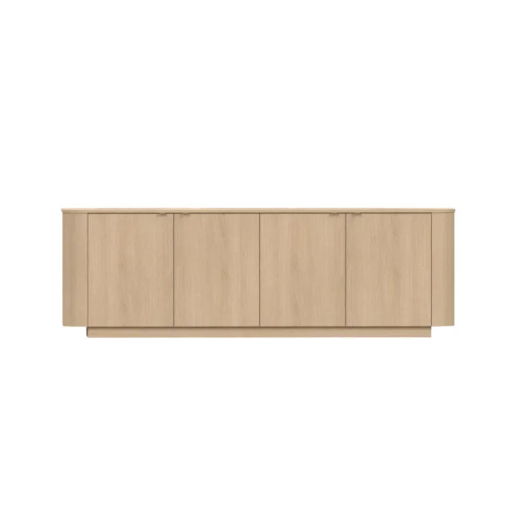 Madia 230x76h cm 4 ante moderna rovere Alba
