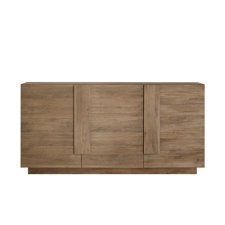 Madia 182x90h cm 3 ante moderna rovere scuro Alvarez
