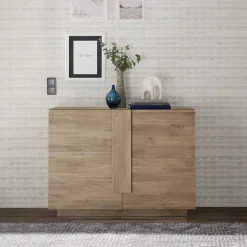 Madia 120x90h cm 2 ante moderna soggiorno rovere scuro Alvarez