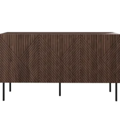 Madia 150x70h cm 3 antenoce scuro con frontali serigrafati Savanna