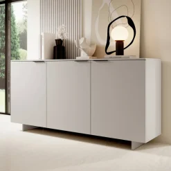 Madia 180x90h cm 3 ante soggiorno beige cashmere Stone