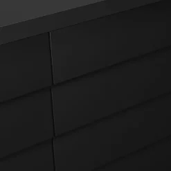 Madia 102x118h cm 4 ante soggiorno nero Wild
