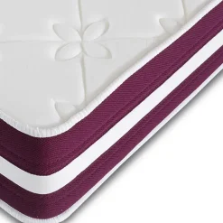 Materasso alla francese 140x200cm doppio strato memory antiacaro H. 24cm Superior Memory