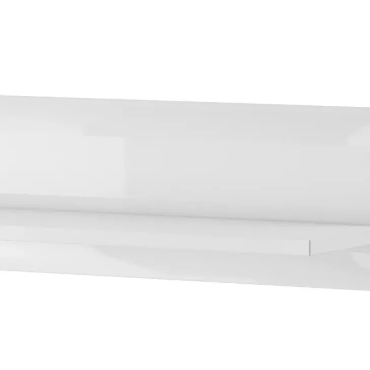 Mensola 180x22h cm da parete bianco opaco e lucido Maiorca