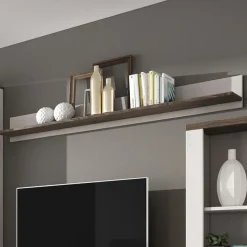 Mensola 180x20h cm da parete bianco frassinato rovere Paloma 2