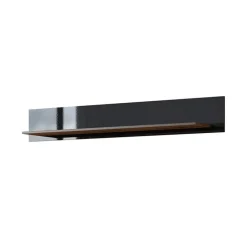 Mensola 160x24h cm da parete noce nero lucido Jumbo