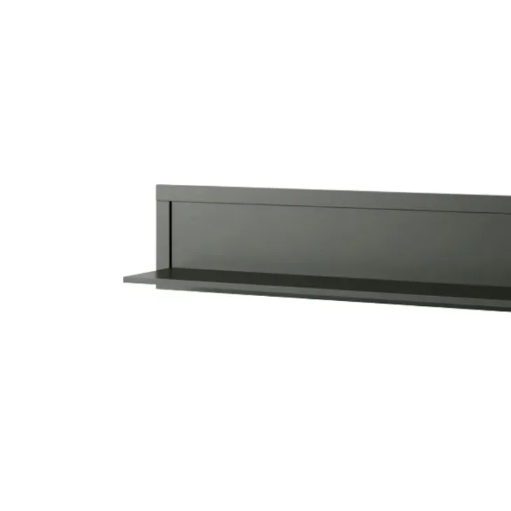 Mensola 177x32h cm da parete soggiorno verde scuro Texel