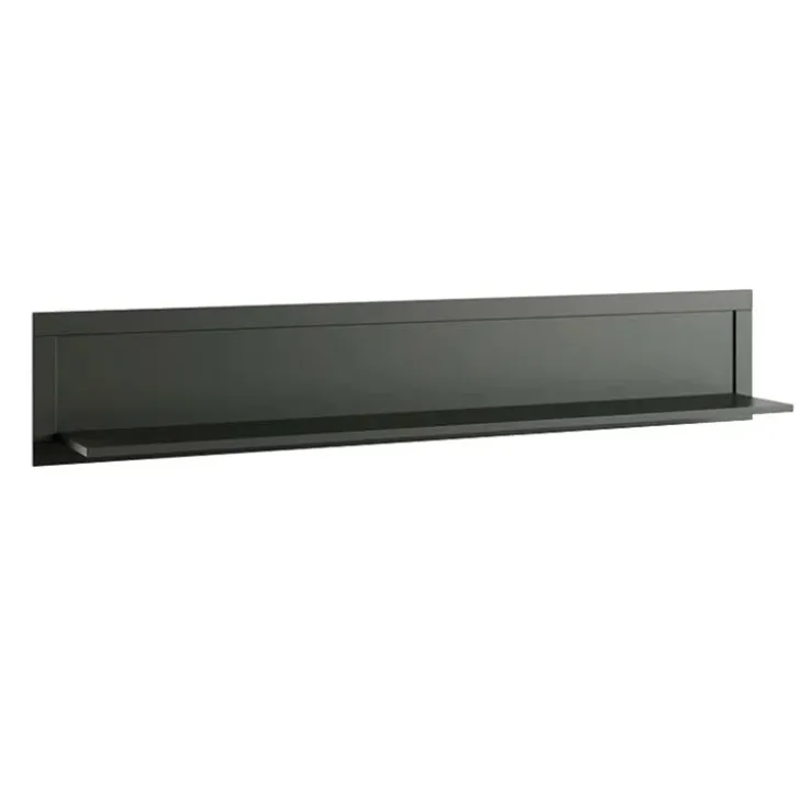 Mensola 177x32h cm da parete soggiorno verde scuro Texel