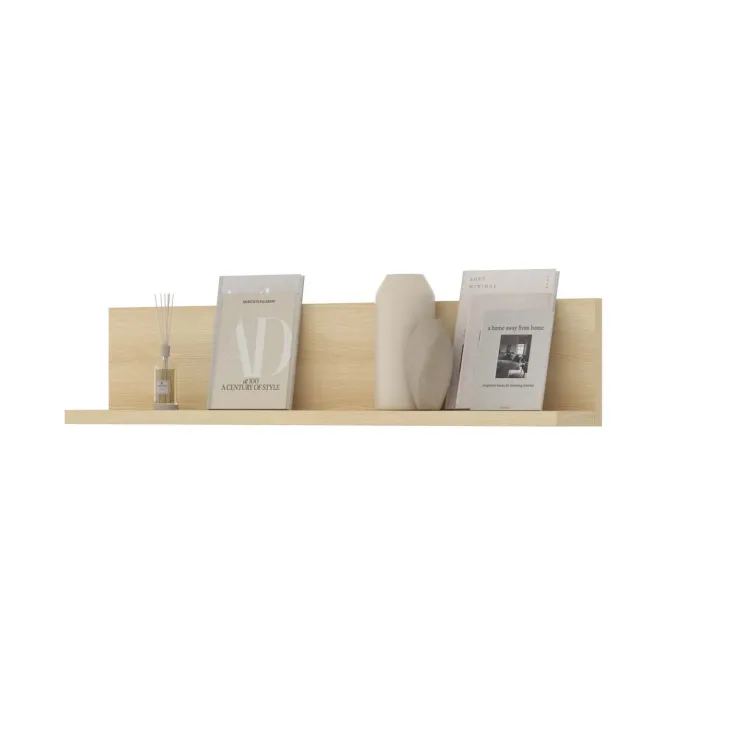 Mensola 150x32h cm per parete attrezzata rovere Megan Gihome®