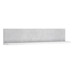 Mensola 150x32h cm per parete attrezzata bianco cemento Megan Gihome®