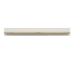 Mensola 143x17h cm soggiorno bianco frassinato rovere Lars