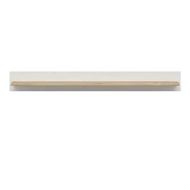Mensola 143x17h cm soggiorno bianco frassinato rovere Lars