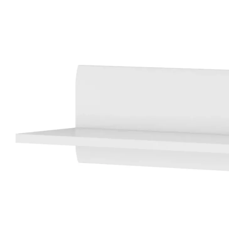 Mensola 160x22h cm soggiorno moderna bianco opaco e lucido Maiorca