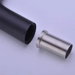 Miscelatore per lavabo bagno ottone nero Becco