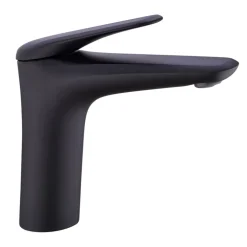 Miscelatore per lavabo bagno ottone nero Becco