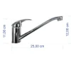 Miscelatore per lavello cucina acciaio Mixology