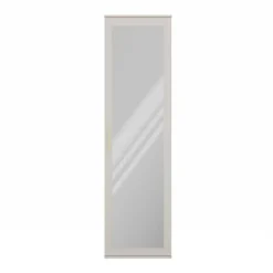 Mobile armadio multiuso ingresso 50x180h cm appendiabiti con specchio beige cashmere Effort