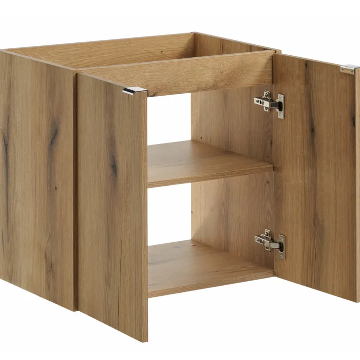 Mobile bagno sospeso 60cm 2 ante con lavabo rovere Rovery