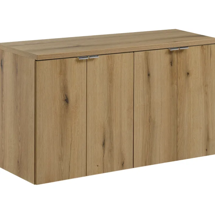 Mobile bagno sospeso 100cm 4 ante rovere Rovery