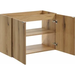 Mobile bagno sospeso 80cm 2 ante rovere Rovery