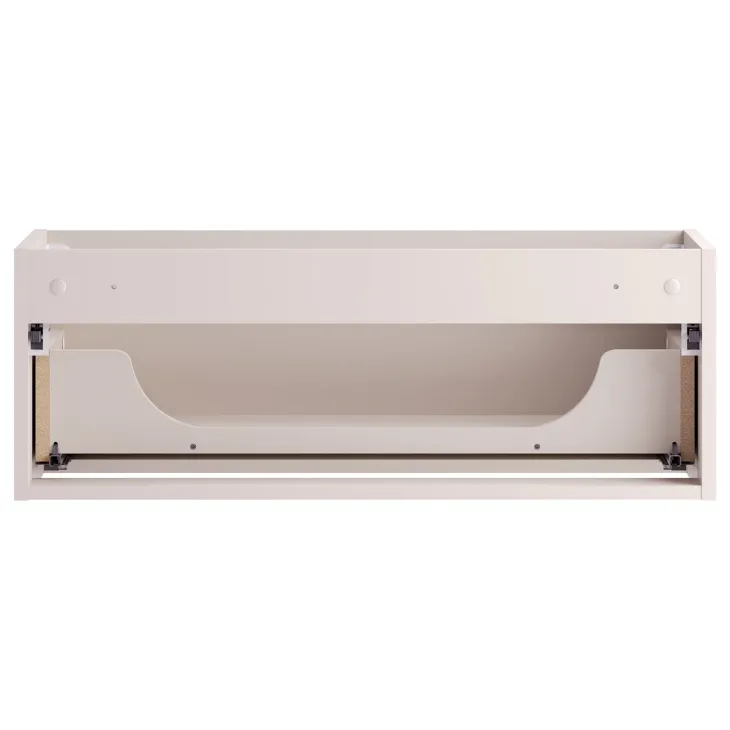 Mobile bagno sospeso 80cm cannettato 1 cassetto beige rovere Cleany