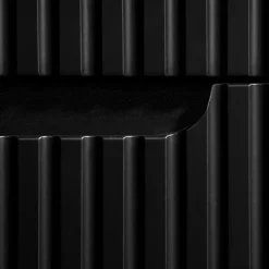 Mobile bagno sospeso 80cm cannettato 2 cassetti e vani nero rovere Cleany