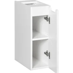 Mobile bagno sospeso 140cm cannettato 4 cassetti beige bianco Cleany