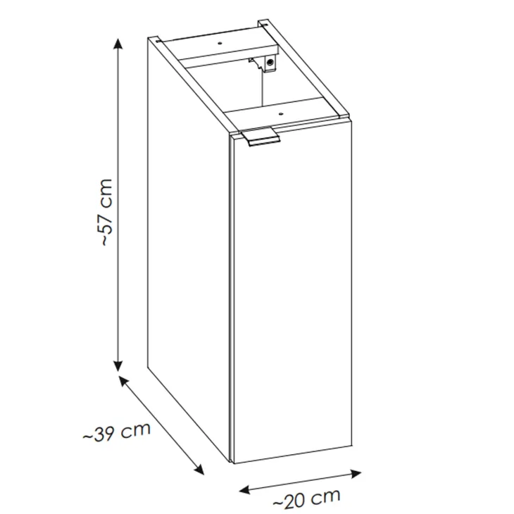 Mobile bagno sospeso 140cm cannettato 4 cassetti beige rovere Cleany