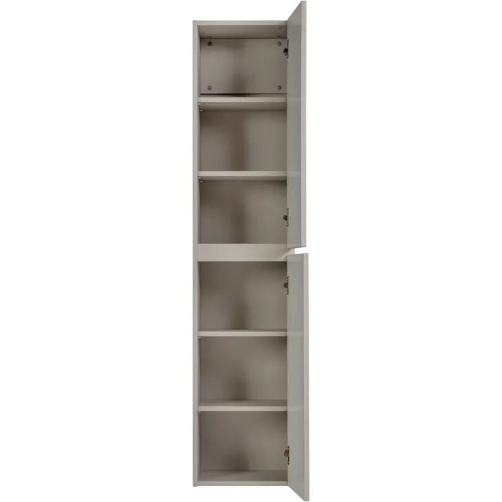 Mobile bagno sospeso 160cm cannettato con 2 lavabi, colonna e specchio beige Autentic