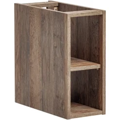Mobile bagno sospeso 180cm cannettato 2 cassettoni bianco quercia Autentic