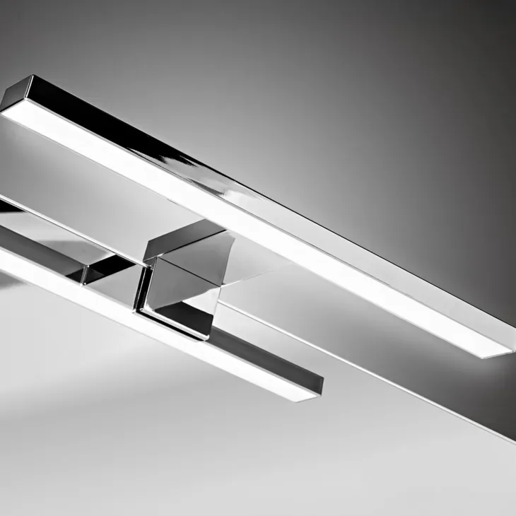 Mobile bagno sospeso 140cm cannettato con 2 lavabi, colonna e specchio bianco quercia Autentic