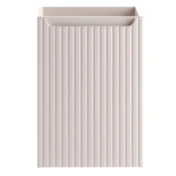 Mobile bagno sospeso 40cm cannettato con lavabo 1 anta beige Cleany