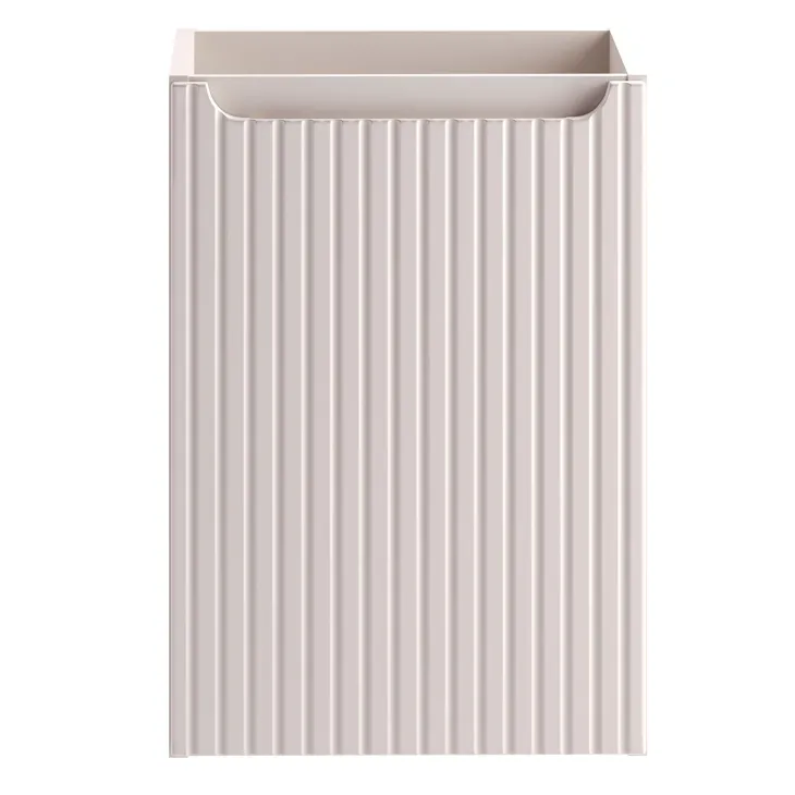 Mobile bagno sospeso 40cm cannettato con lavabo 1 anta beige Cleany