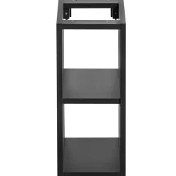 Mobile bagno sospeso 80cm 1 cassettone e 1 cassetto attrezzato e 2 vani nero Serif