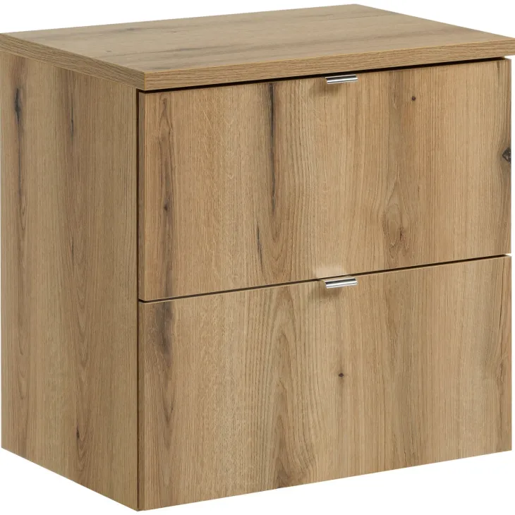 Mobile bagno sospeso 60cm 2 cassetti rovere Rovery
