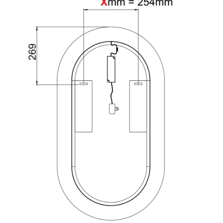 Mobile bagno sospeso 80cm cm con lavabo, specchio, colonna e cubotti quercia antracite Limpid