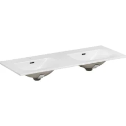 Mobile bagno sospeso 120cm con 2 lavabi da incasso quercia antracite Limpid
