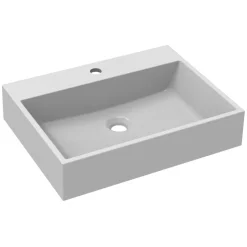 Mobile bagno sospeso 100cm con lavabo e specchio 2 cassetti bianco Krom